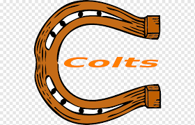 Indianapolis colts logo, 2017 indianapolis colts season nfl indianapolis colts: Indianapolis Colts Horseshoes Horseshoe Text Orange Logo Png Pngwing