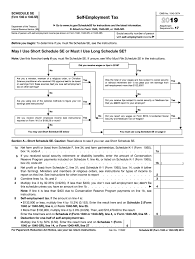 2019 Form Irs 1040 Schedule Se Fill Online Printable Fillable Blank Pdffiller