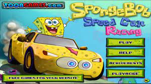 Play Spongebob Speed Car Racing Car Racing Game For Kids Racing Games For Kids Spongebob Games Spongebob