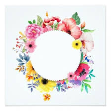Round Frame With Colorful Flowers Zazzle Com In 2020 Floral Border Design Flower Designs Mandala Tattoo Design