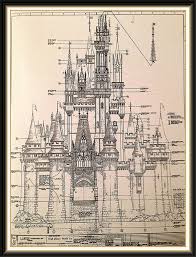 W D W Cinderella S Castle Schematics Architecture Drawing Castle Drawing Magic Kingdom