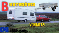 VONTATÁS B KATEGÓRIÁVAL - Mit vontathatunk? Utánfutó, lakókocsi, trailer?
