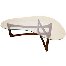 Adrian Pearsall For Craft Associates Kidney Form Glass Top Glass Table Table Coffee Table Glass Table