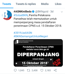 Selain waktu pendaftaran dan seleksinya yang berbeda pendaftaran cpns kabupaten tangerang 2019 akan segera dibuka menyusul pengumuman pemerintah tentang rekrutmen aparatur sipil. Jadwal Pendaftaran Cpns Diperpanjang Hingga 15 Oktober Profesi Online