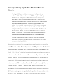 Jika tidak mengapa?berikut ini cara. Pdf Visual Spatial Ability Important In Stem Ignored In Gifted Education
