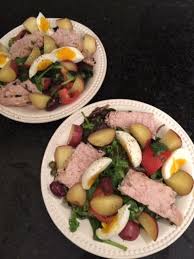 Re Purposed Leftovers Grilled Tuna Steak Dinner Followed By Salade Nicoise Grilled Tuna Grilled Tuna Steaks Tuna Steak Dinner