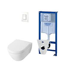 Wc suspendu sans bride compact, abattant de haute qualité declipsable pour un entretien facile, traitement anticalcaire et antibactérien, design épuré et fixations invisibles. Villeroy Boch Subway 2 0 Pack Wc Sans Bride Avec Reservoir Grohe Et Plaque De Commande Sawiday Fr