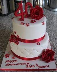 Beloved 40th wedding anniversary cakes ideas. Cakes Cakes And More Cakes 40th Anniversary Cakes 40th Wedding Anniversary Cake Wedding Anniversary Cakes