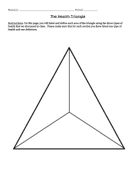 For most my life, i had no idea what emotions were, why they were necessary, or what i was supposed to do with for most my life, i had no idea what emotions were, why they were necessary, or what i was supposed to do with them. The Health Triangle Assignment