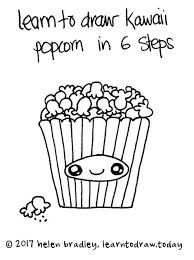 That will shorten the demonstration for children as they wait. Kawaii Popcorn How To Draw Popcorn Novocom Top