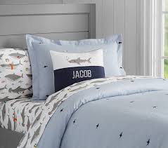 You may found one other kids shark bedding higher design ideas. Oxford Embroidered Shark Kids Duvet Cover Pottery Barn Kids