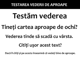 Dopo aver fatto il testo quello che devi fare è l'allenamento openup per qualche giorno e poi nel rifare il test vedi il guadagno che hai fatto. Ai Nevoie De Ochelari Cum SÄ Èi Testezi Singur Vederea