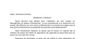 This recommendation came to exist due to of this premise an excellent union has communicating. Lettre De Demande D Emploi Candidature Spontanee