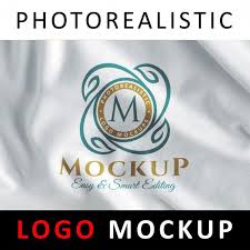 Logo Mock Up Screen Printing Logo On White Fabric Screen Printing Logo Modern Business Cards Design Modern Business Cards