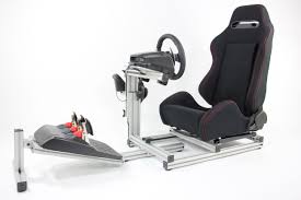 4play Racing Driving Platform With Real Car Seat Shown With Logitech G27 Wheel Shifter And Pedals