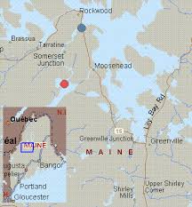 map for kennebec river west outlet maine white water