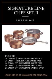 Falk Culinair Signature Chef Set Ii Copper Cookware Cookware Design Sauce Pans
