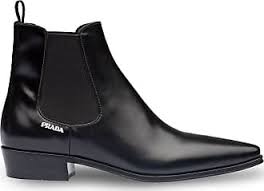 This season we've introduced burnished leather, ankle chain details and inset cleats for a more premium feel. Women S Prada Chelsea Boots Now At Usd 895 00 Stylight