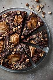 Chocolate Hazelnut Pear Cake Olive Mango Recipe Pear And Chocolate Cake Pear Cake Chocolate Hazelnut Cake