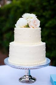 Two Tier Polka Dot Buttercream Wedding Cake Wedding Cake Designs Buttercream Wedding Cake Designs Simple Simple Wedding Cake