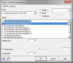Statistical Power For Proportion Comparison Statistical Software For Excel