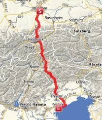 Karte Traumpfad Munchen Venedig Komplett Italien Urlaub Reisen Venedig