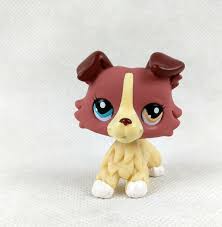 Littlest Pet Shop Toy 2 Different Color Eye Collie Dog Plum Cream Rare Lps 1262 Lps Littlest Pet Shop Littlest Pet Shop Lps Dog