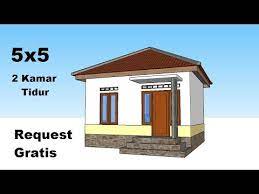 Denah rumah minimalis 5x5 atas coran. Desain Rumah Minimalis 5x5 Meter 2 Kamar Tidur Youtube