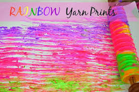 A pretty bow will add some extra holiday color. Art Activities For Kids Rolling Pin Yarn Prints Fun Littles