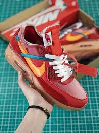 The Off White X Nike Air Max 90 University Red Is Literally Fire Part Of The Off White X Nike The Ten For 2018 This S Nike Air Max 90 Nike Air Max