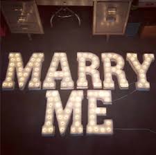 Will You Marry Me Plug In Rustic Metal Wedding Prop Love Light Up Marquee Sign Ebay