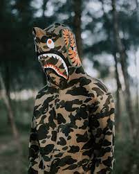 Mgeraldd Posted On Their Instagram Profile In A World Full Of Fish Be A Shark Bape Shark Hoodie Bape Hoodie Bape Outfits