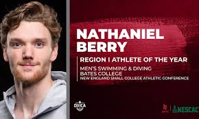 Bates' Nathan Berry Selected As D3CA Region I Student-Athlete of the Year