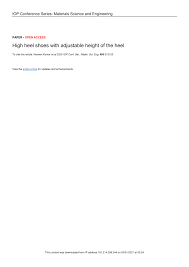 Shop for two tier shoe racks online at target. Pdf High Heel Shoes With Adjustable Height Of The Heel