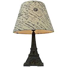 Universal Lighting And Decor Eiffel Tower Paris Brown Slate Table Lamp Eiffel Tower Lamp Lamp Fabric Shades