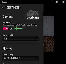 Change Camera Brightness On Windows 10