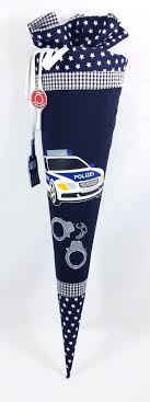 Schultute Polizei Auto Sterne Raum Aus Stoff Schultute Polizei Schultute Schultute Basteln
