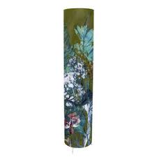 Relaxing Green Botanical Design Floral Floorlamp By Gillian Arnold