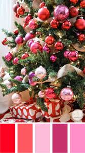 Christmas Color Palettes The Sewing Rabbit Christmas Color Palette Pink Christmas Decorations Christmas Tree Inspiration