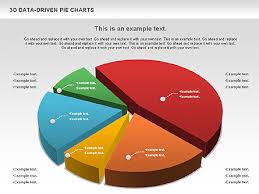 3d Pie Charts Collection Data Driven Presentation