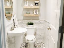 Floating Shelves Above The Toilet Home Decorating Trends Homedit Small Half Bathrooms Powder Room Decor Powder Room Small
