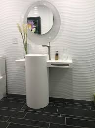 adm bathroom design white stone resin
