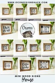 Get free shipping on qualified wood sign wall signs or buy online pick up in store today in the home decor department. Mini Home Signs 10 To Choose From Small Home Signs Mini Home Decor Mix And Match Pick One Or All Framed Wood Sign Small Hostess Gift Small Hostess Gifts Wood Frame