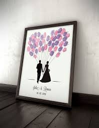 Gastebuch Ballons Hochzeit Fingerprints Wedding Ballons Hochzeit Gastebuch Hochzeit Karte Hochzeit