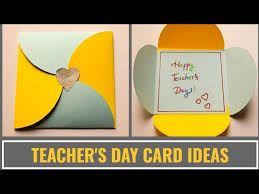 We want to celebrate your stories, inspire other teachers with your unique ideas and spotlight how students, and parents, can stay connected during this time by making together. Easy Teachers Day Card Making Idea Diy Teachers Day Cards Teachersdaycard Diy Gift Envelope