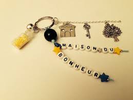 Porte Cles La Maison Du Bonheur Vendu Porte Cle La Maison Du Bonheur Porte Cle Personnalise