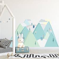 Affiliatelink 160 Wandtattoo Wandaufkleber Bild Sticker Kinderzimmer 3d Xxl Mint Berge Skandinavisch Design Mi Kinder Zimmer Kinderzimmer Wandsticker Baby