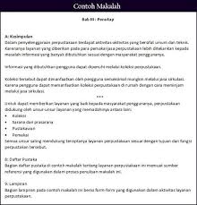 4 Contoh Makalah Penelitian Kuliah Singkat Benar Lengkap Perpustakaan Kebenaran Penekanan
