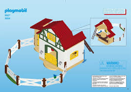 Bauanleitungen Playmobil 6927 Ponyhof Abapri Deutschland Playmobil bauernhof 5119, traktor 5121 und bauernhaus 5120. bauanleitungen playmobil 6927