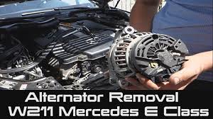 How To Remove Alternator From Mercedes W211 E Class E500 Youtube